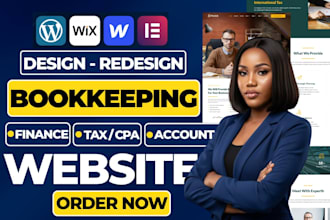 build bookkeeping website tax finance website tax accounting website CPA website