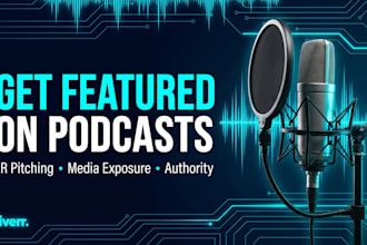 pitch you to podcasts and secure guest interviews for PR and brand exposure