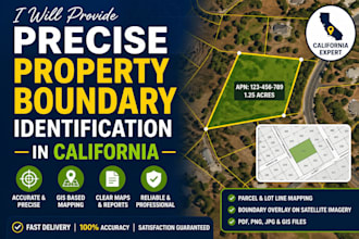 provide precise property boundary identification in california