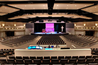 create church interior, exterior design, rendering, visualization and modeling