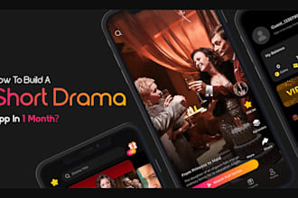 develop short drama app, vertical micro drama app,  micro series like dramabox