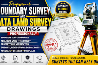 do boundary survey and alta land survey drawings professionally