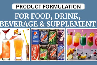 formulate food formulation, energy drink, beverages formulation sodas, and tea