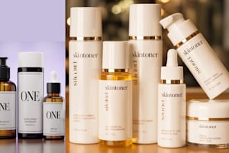 design cosmetic packaging box design and label design