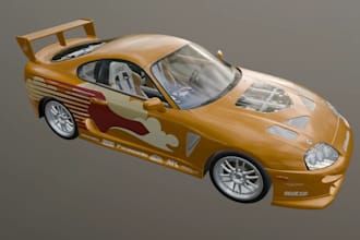 do 3d car model, blender car, rc car, 3d vehicle model, truck, bumper, car body