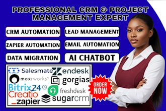 salesmate moxiworks zendesk gorgais freshdesk bitrix24 creatio sugar crm zapier