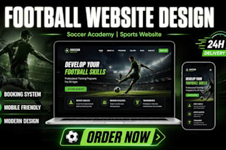 design football website soccer academy sports website basketball website