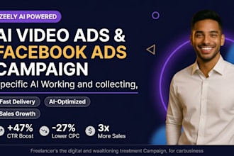 create ai video ads facebook ads campaign sales on zeely ai