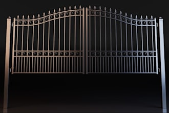 design metal gate, fence and provide fabrication shop drawing with material list