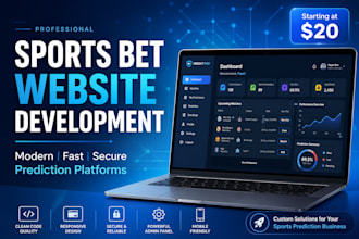 develop a sports bet website and prediction platform