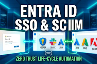 setup entra id sso and scim provisioning for your saas applications