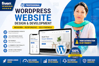 create modern wordpress website design and development