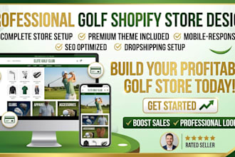 design golf shopify store golf website golf store golf accessories golf