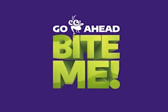 design outstanding text bug bite cream logo