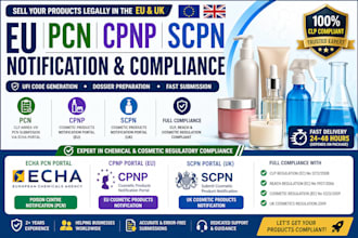 guide, help to launch cosmetic product on eu cpnp uk scpn pcn ufi for chemicals