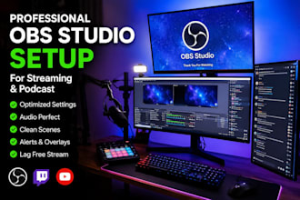 setup professional obs studio for streaming and podcast