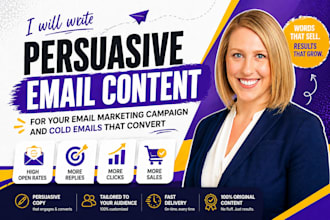 write persuasive email content, for your email marketing campaign, cold email