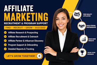 recruit affiliates and influencers to promote your product or brand