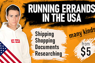 run errands, handle shopping, shipping, research and more in the US