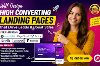 build convertri pagecloud brizy cloud dorik jimdo framer landing pages ui design
