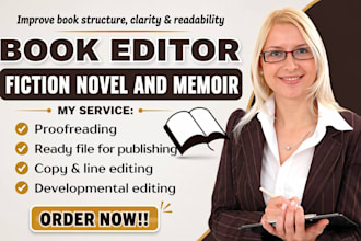 proofread ya, memior, fantasy book editor, developmental edit fiction novel