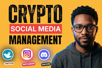 be your web3 nft crypto social media manager for twitter telegram and discord