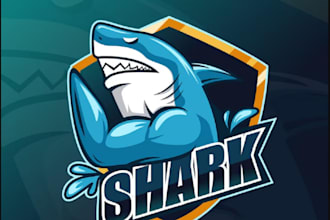 create an awesome shark mascot for you