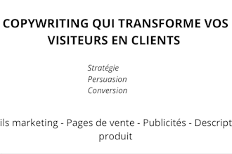une page de vente persuasive  copywriting