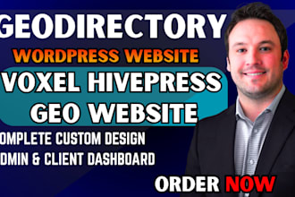 design a dynamic voxel website or hivepress geodirectory wordpress website