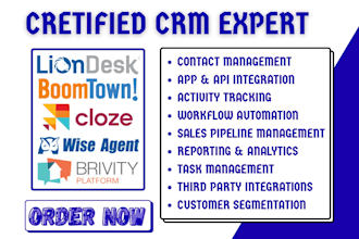 do brivity crm liondesk wise agent automation boomtown integrate cloze crm saas
