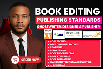do book editing and proofreading, guide first time authors, manuscript editor