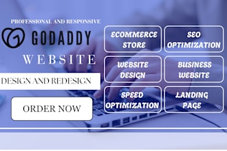 design godaddy website, godaddy redesign, godaddy SEO, godaddy builder