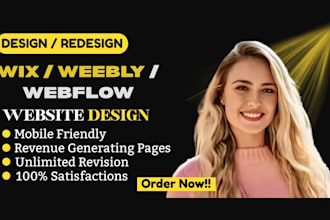 build, design, redesign clone wix webflow weebly ecommerce business website seo