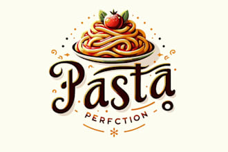 design awesome wordmark italian pasta logo