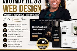 wordpress website website design website development luxury business website