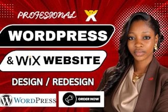 migrate wordpress website, redesign ai wix website, revamp godaddy landing page