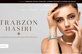 design jewelry shopify store fashion jewelry website ecommerce jewelry store