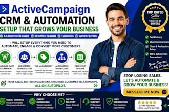 setup activecampaign crm abandoned cart automation subscriber segmentation tag