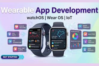 create a professional wearable app for watchos or wearos for your business