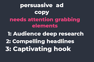 write persuasive sales copy, facebook and instagram ads that sell like crazy