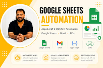 automate google sheets, apps script and dashboards