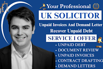 draft a UK demand letter for unpaid debt or breach of contract