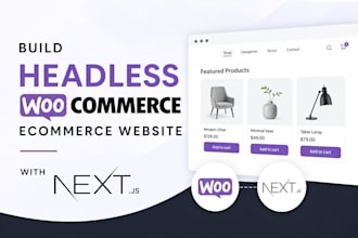 build headless woocommerce ecommerce website with nextjs