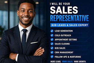 do sales representative sales closer salesperson lead generation