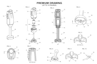create uspto patent drawings from sketch image or invention idea