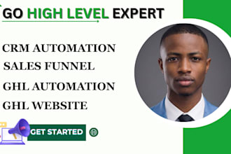 build gohighlevel website, ghl landing page,sales funnel, ghl automation