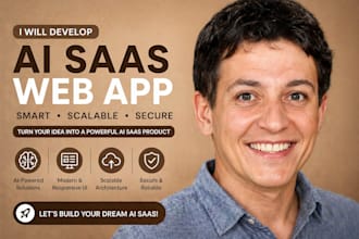 create a scalable ai saas web app with smart features
