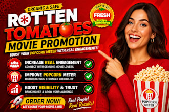 do rotten tomatoes movie promotion to increase in popcornmeter with engagements