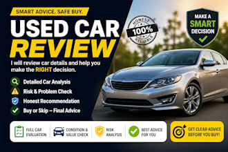 review used cars and give honest buying advice