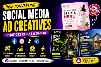 create scroll stopping facebook and instagram ads design